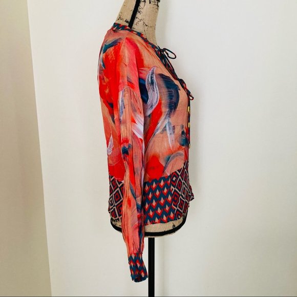 Anthropologie Bl-nk London Siena Peasant Blouse - Picture 6 of 15